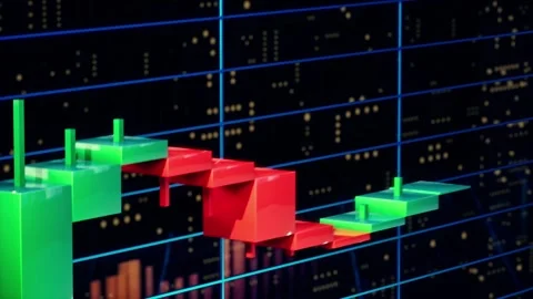 Animated Crypto Chart Stock Footage 300478281