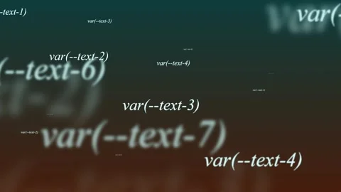 Animated CSS variables code background video loop Stock Footage 346159754