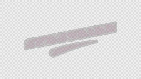 Animated cta button subscribe in retro pink bubble letters Stock Footage 320014195