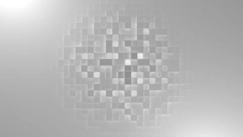 Animated cube pattern in the center of the screen. Round offsets. Seamless loop. Stock Footage 139135347