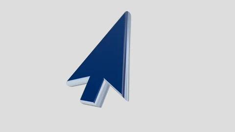 Animated Cursor 3D Icon Loop Rotate with Distorted effect Stockbeeldmateriaal 103332222