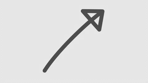 Animated cursor arrow icon. Navigation pointer line art in cartoon animation. Stock Footage 315098472