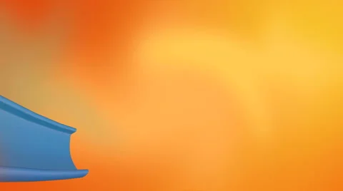 Animated curve object moves in red yellow frog Video stock 49639923