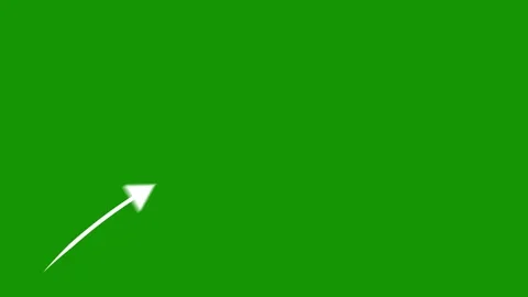 Animated Curved Arrow Line | Hand Drawn Motion Graphics VFX Overlay Stock Footage 340656157