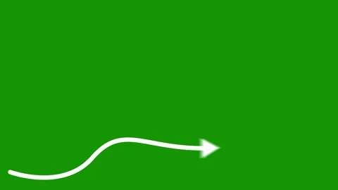 Animated Curved Arrow Line | Hand Drawn Motion Graphics VFX Overlay Vidéo 340656396