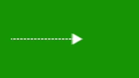 Animated Curved Arrow Line | Hand Drawn Motion Graphics VFX Overlay Stock Footage 340656397