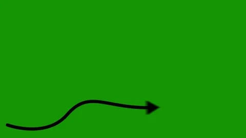 Animated Curved Arrow Line | Hand Drawn Motion Graphics VFX Overlay Vidéo 340656398