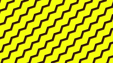 Animated curved line pattern on a yellow background Stock Footage 240776917