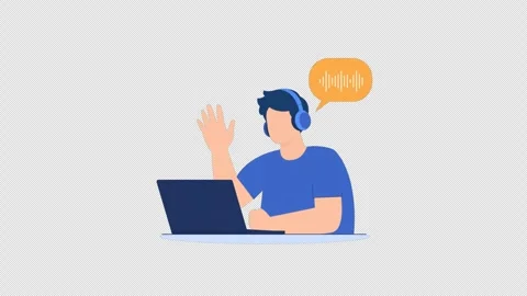 Animated Customer Help Center Concept - Transparent Stock-Footage 346299749