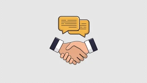 Animated Customer Partnership Concept Animation Video - Transparent Stock Footage 291987000
