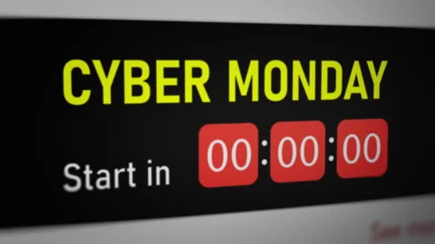 Animated Cyber Monday Countdown Stock Footage 247270270
