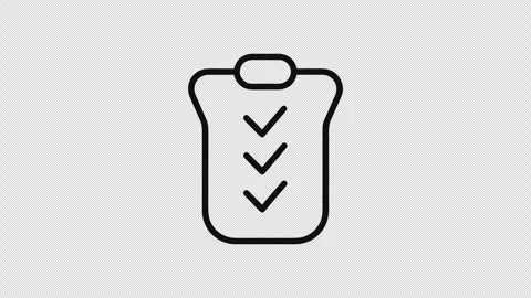 Animated Cyber Security Access Denied Firewall Blocked Line Drawing Icon Loop Vídeos de archivo 337251108