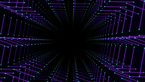 Animated cyclic line rotation Stock Footage 203439921