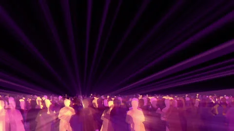 Animated dancing crowd laser light Stock Footage 24790564