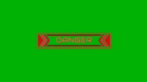 Animated danger notification Stock Footage 267832579