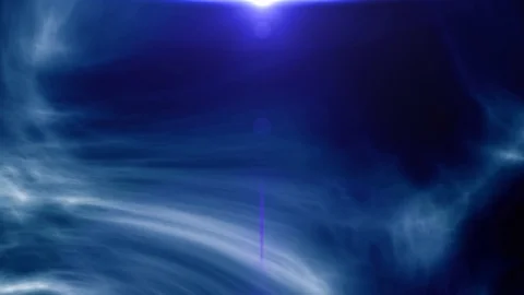 Animated Dark Blue Fractal Background Video Stock Footage
