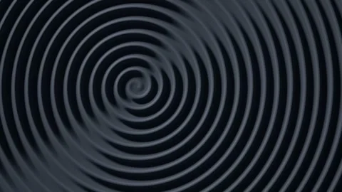 Animated dark grey concentric ripple rings spreading outward Stock-Footage 347253346