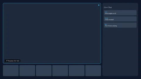 Animated Dark interface with menu and buttons. Видео 335735284