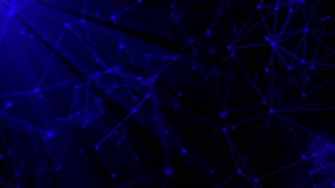 Animated dark tone dark blue plexus and dark blue rays background Stock Footage 199370211