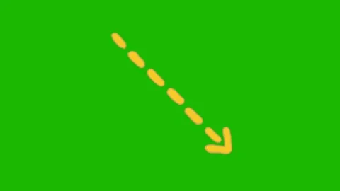 Animated Dashed Arrow Line Direction Motion Stock Footage 345694054