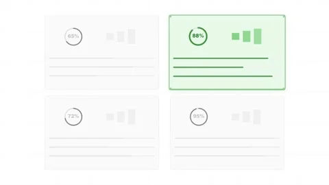 Animated data dashboard for product comparison and analysis Видео 334694718
