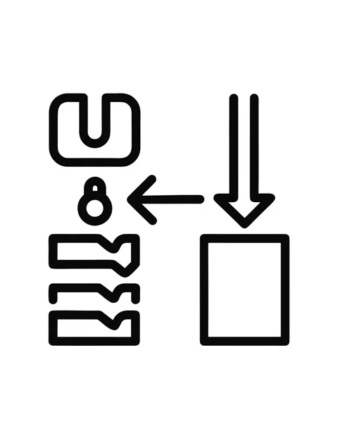 Animated Data Download File Extraction Unzip Outline Line Drawing Icon 库存影片 337240072