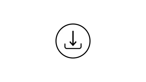 Animated of data download icon, upload icon, isolated on background Stock Footage 263695777