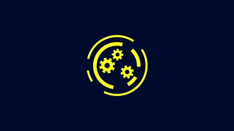 Animated data settings line icon. Database server with spinning gears anima.. Stock Footage 277088432