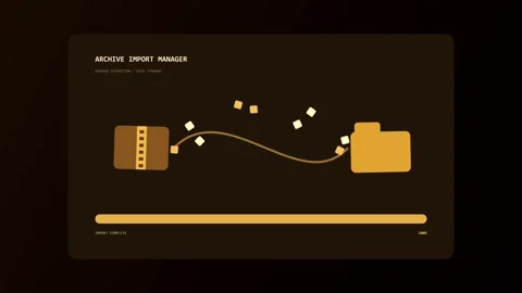 Animated data transfer progress bar in retro digital style Stock-Footage 347013508