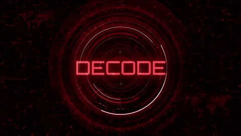 Animated Decode Text Over Digital World Map – Cybertech HUD Reveal Stock Footage 311518571