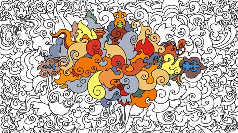 Animated Decorative Background Stock Footage 22601163