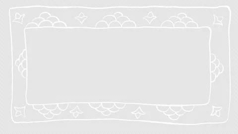 Animated Decorative Frame  Transparent Background. Stock Footage 310624168