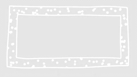 Animated Decorative Frame  Transparent Background. Stock Footage 310630099