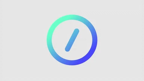Animated deduction gradient ui icon Stock Footage 213273963