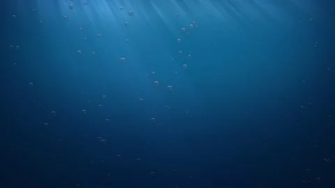 Animated Deep Ocean Background with Bubb... | Stock Video | Pond5