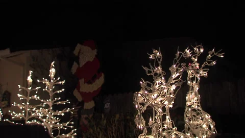 Animated Deer Christmas Decorations Stock Footage 202616245