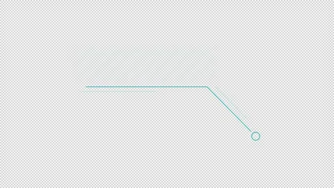 Animated design element - striped callout box with slanted line below Stock Footage 314688781