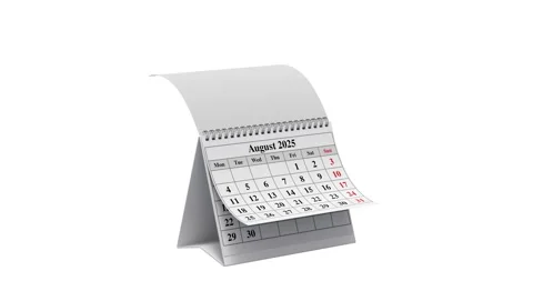 Animated desk calendar Stock Footage 294494999