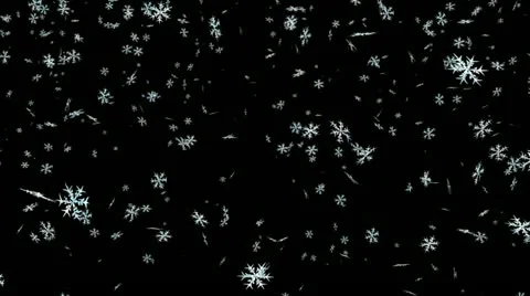 Animated detailed snow flakes with alpha 2 Stock Footage