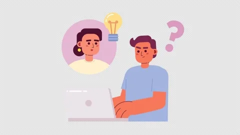 Animated developers in remote team Stock Footage 236992268