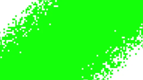 Animated diagonal band pixel mosaic wipe transition 스톡 동영상 343694765