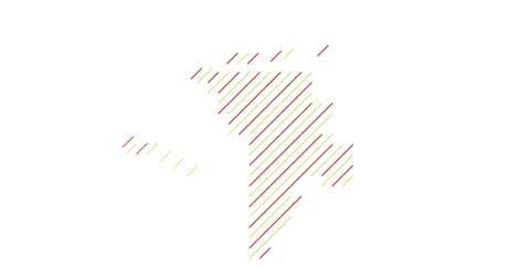 Animated Diagonal Strips Build Moldova Country Outline Video stock 327598867