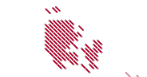 Animated Diagonal Strokes Creating Denmark Map Shape Stock Footage 325718303