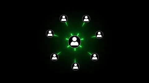 Animated diagram of network communications, digital interface connection an.. Stock Footage 308849047