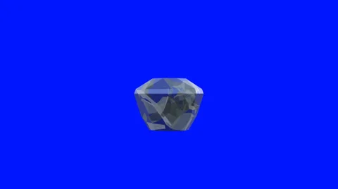 Animated Diamond Rotate and Loop Stock Footage 32695404