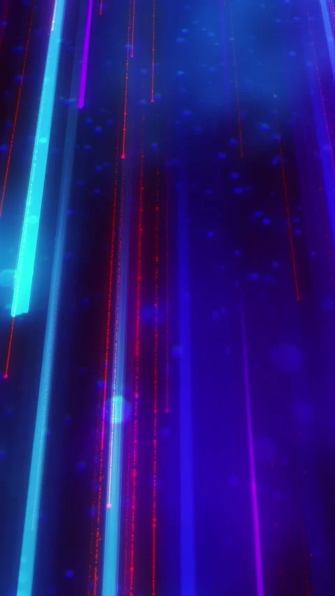 Animated digital abstract background. Dynamic motion design, colorful lines Stock Footage 302125446