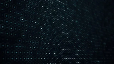Animated digital background, 3D abstract futuristic animation Stock Footage 232867812