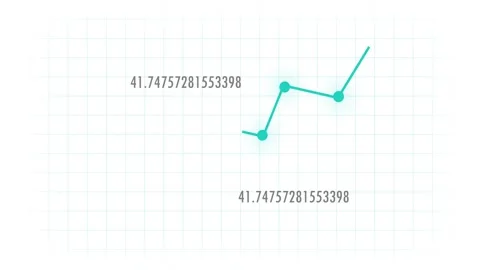 Animated digital chart displays data analysis and financial growth with dyn.. Vidéo 331572008