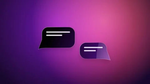Animated Digital Chat Bubbles with Sleek Designs Appearing and Interacting .. Stock Footage 347277949