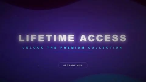 Animated Digital Lifetime Access Promotion Stockbeeldmateriaal 333051579